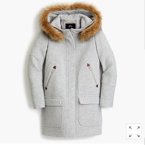 J.Crew Chateau Parka in Italian Wool - Size 0